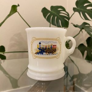 Vintage avon shaving mug with train